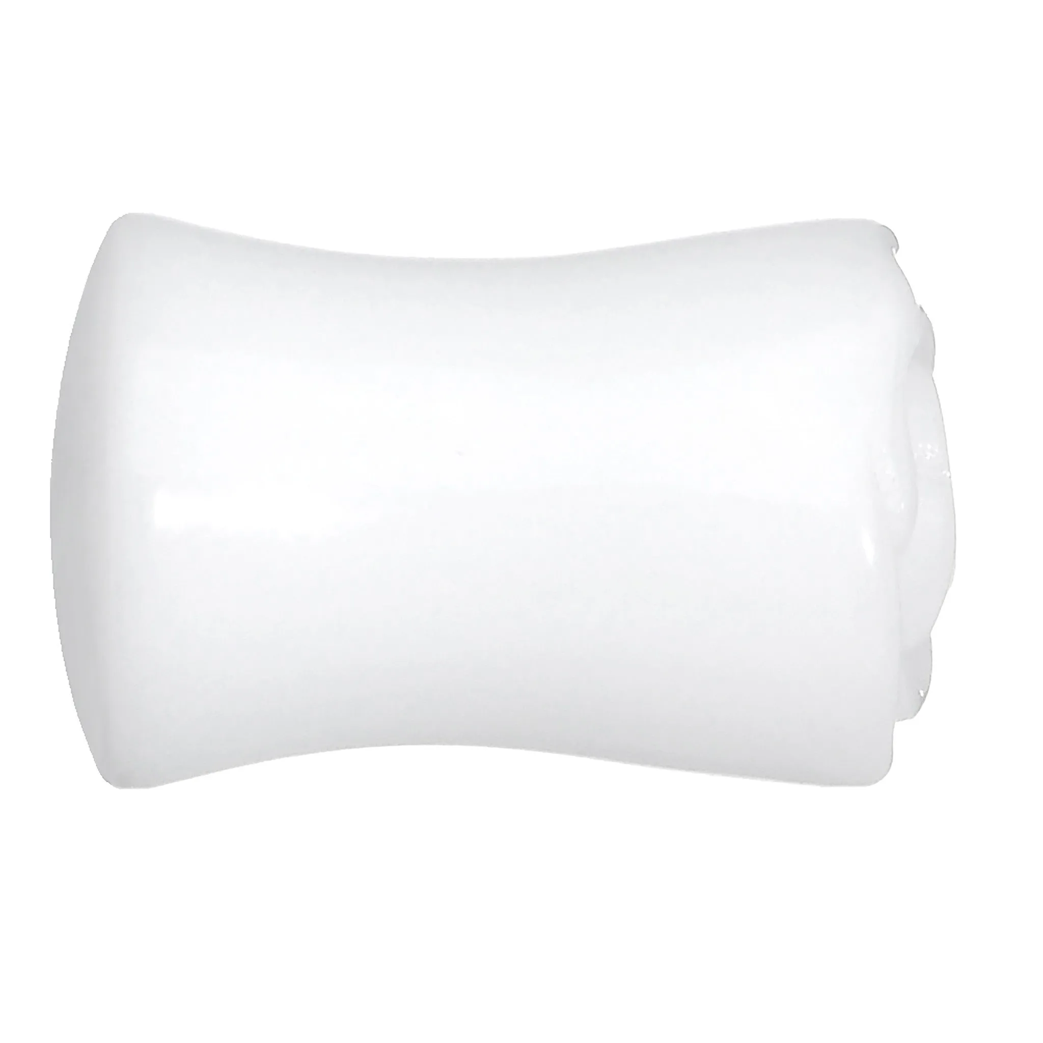 1/2 White Rose Flower Acrylic Saddle Plug