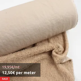 13 Mts Roll - Soft Teddy Fur For Outwear - Boucle - OFFER: 12,50€/Mt 13 Mts Roll - Soft Teddy Fur For Outwear - Boucle - OFFER: 12,50€/Mt
