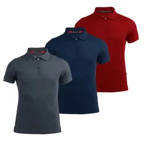3 Pack Women's Short-Sleeve Sports Polo Shirts 3 Pack Women's Short-Sleeve Sports Polo Shirts