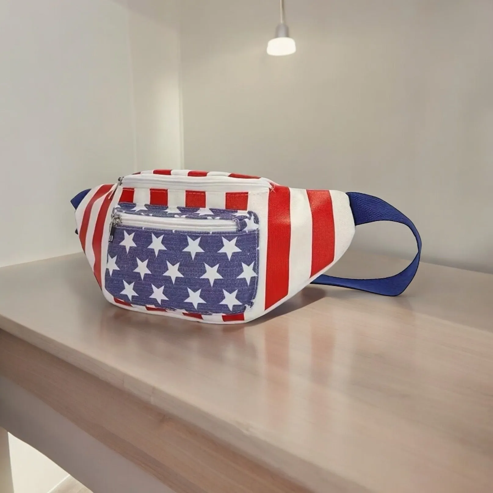 AD Fashionable Flag Pattern Waist Bag/Fanny Pack