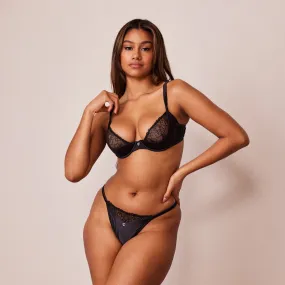 Admire Balcony Bra  - Black Admire Balcony Bra  - Black