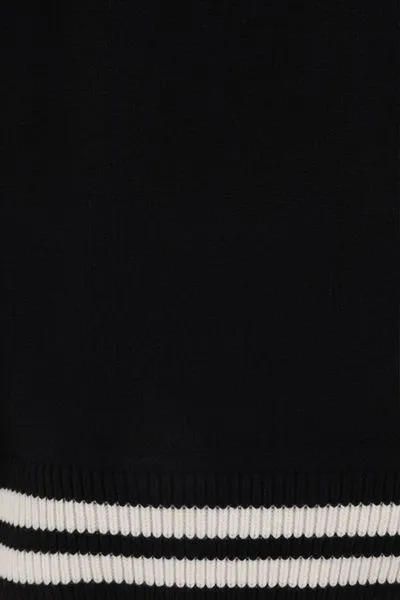 ALEXANDER MCQUEEN Men's Black and White Varsity Pullover for FW23