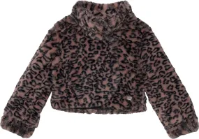 Animal Print Fake Fur Jacket - Big Girl|-|Manteau en fausse fourrure avec imprimé animal - Grande Fille Animal Print Fake Fur Jacket - Big Girl|-|Manteau en fausse fourrure avec imprimé animal - Grande Fille