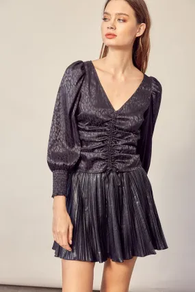 Animal Print Shirring Top Animal Print Shirring Top