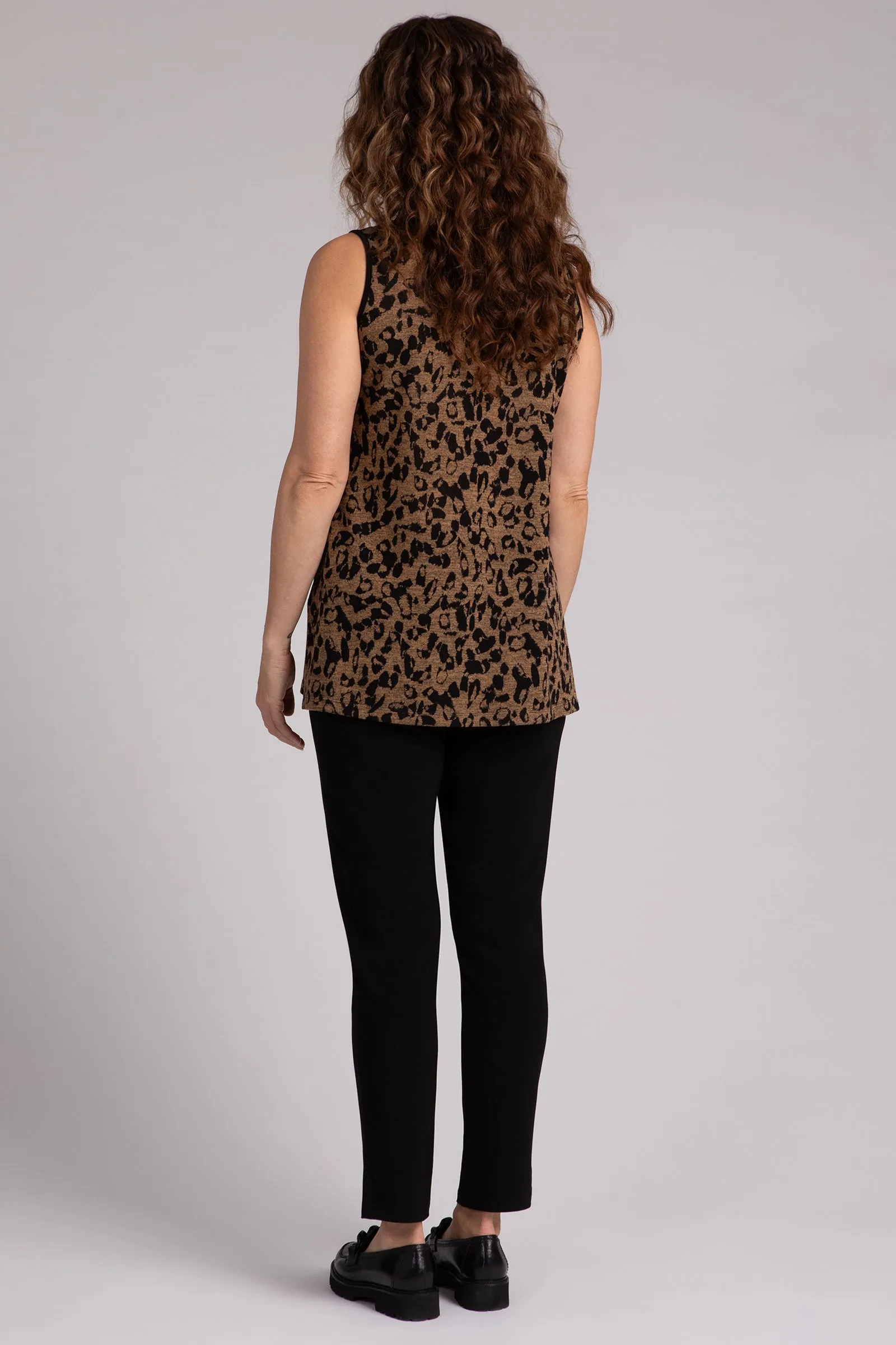 Animal Sweater Sleeveless Nu Ideal Tunic | Animal Camel