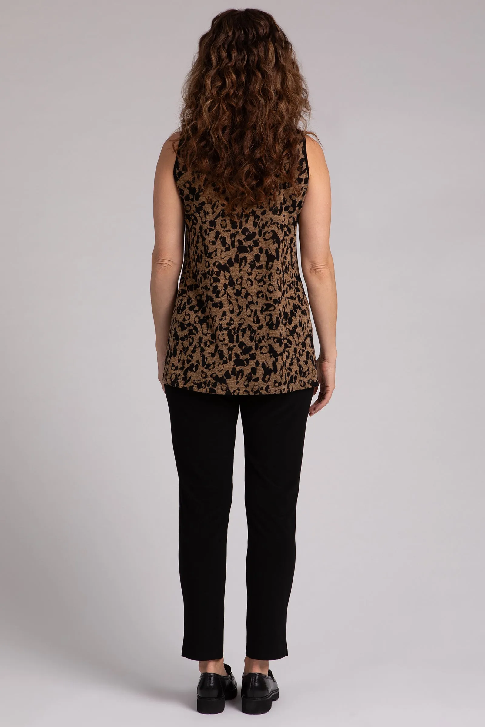 Animal Sweater Sleeveless Nu Ideal Tunic | Animal Camel