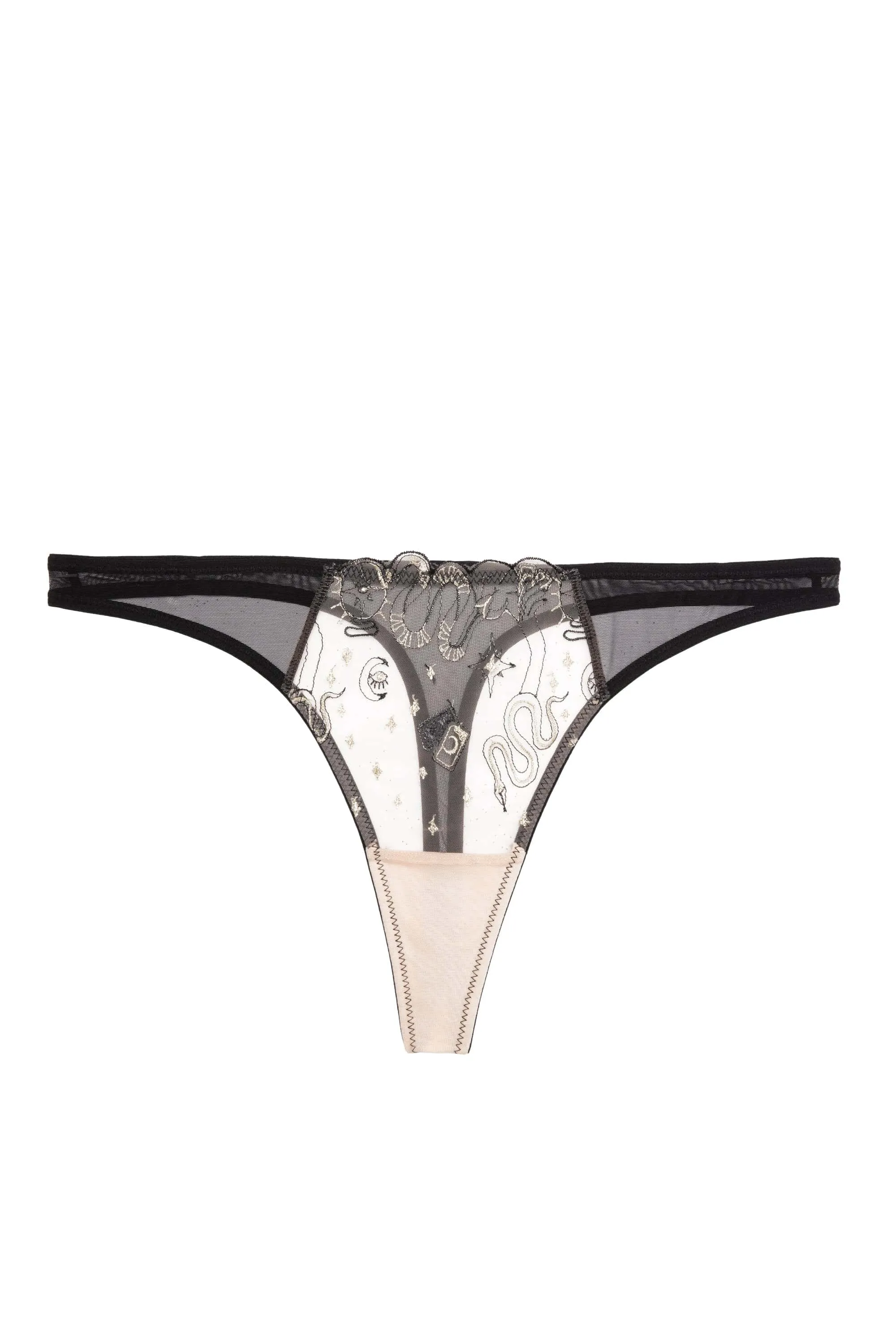 Anna Mystical Embroidery Thong