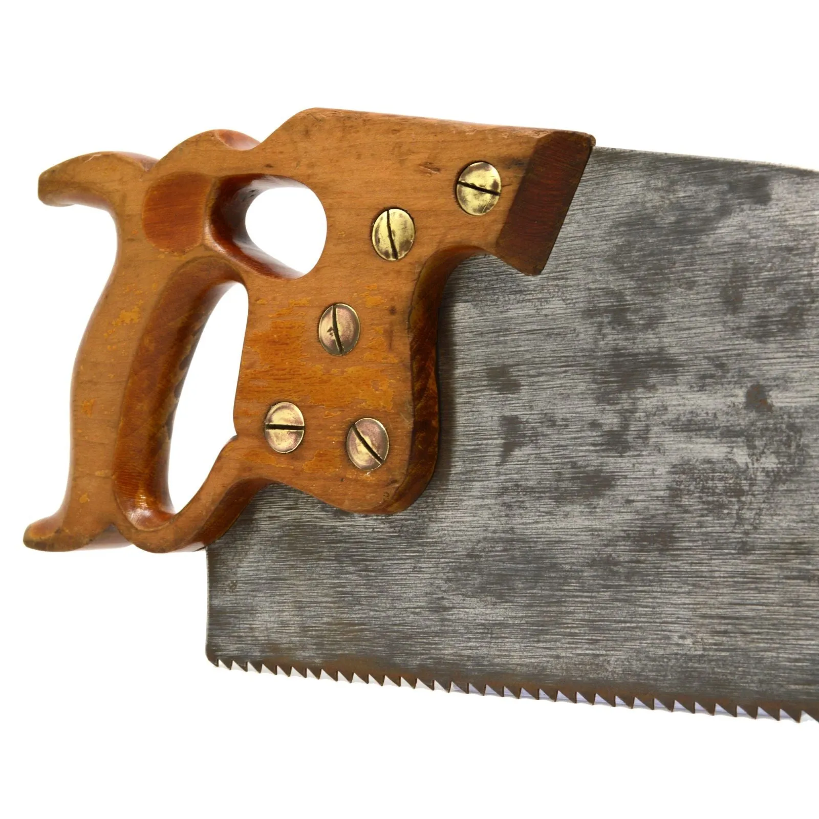 Antique DISSTON D-8 SKEW-BACK RIP SAW Thumb-Hole 5-1/2 PPI/TPI c.1917-1940 Rare!