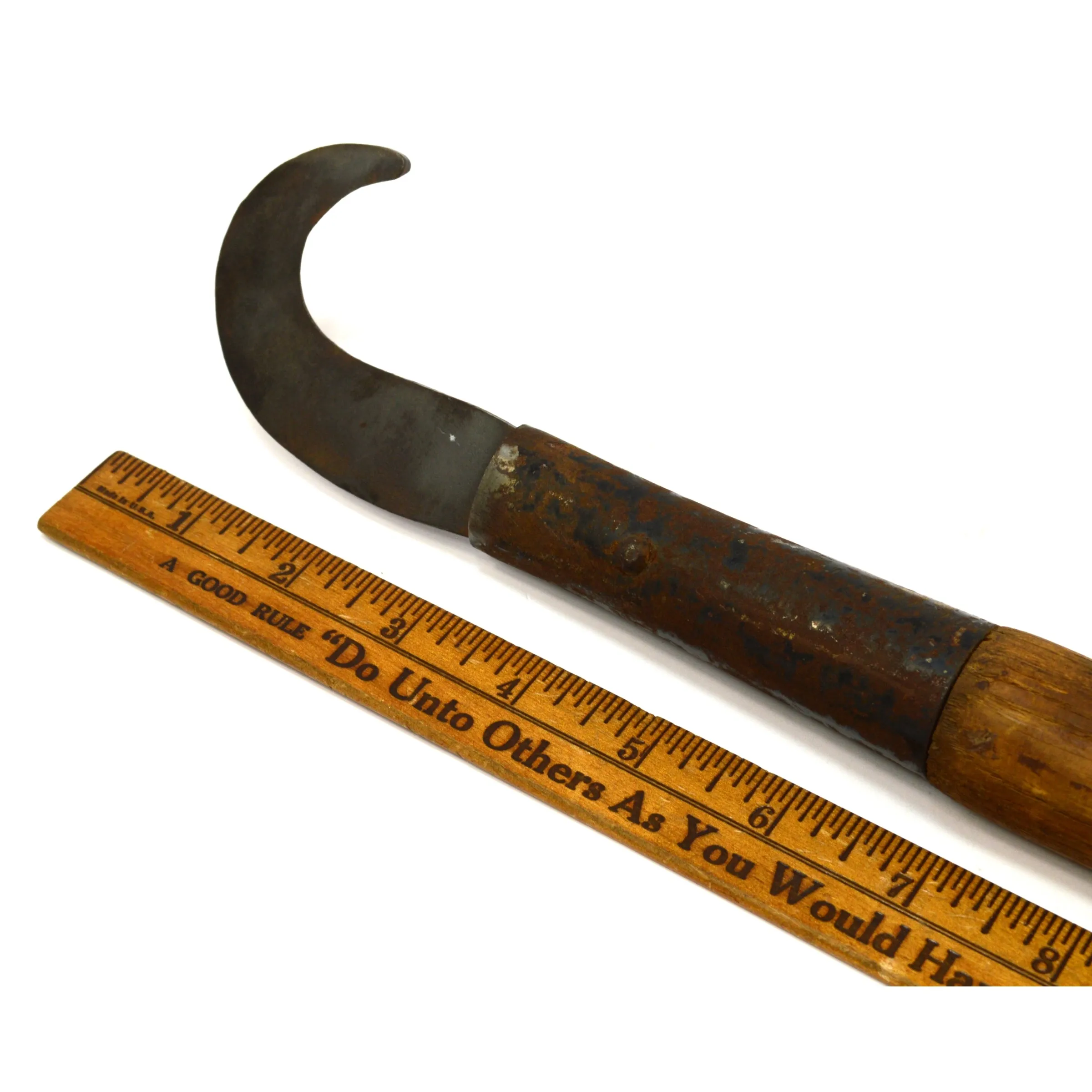 Antique PRUNING HOOK BLADE by "CRONK & CARRIER MFG. CO" of Elmira, NY Rare Tool!