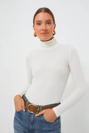 Antique White Lexi Rib Turtleneck Antique White Lexi Rib Turtleneck