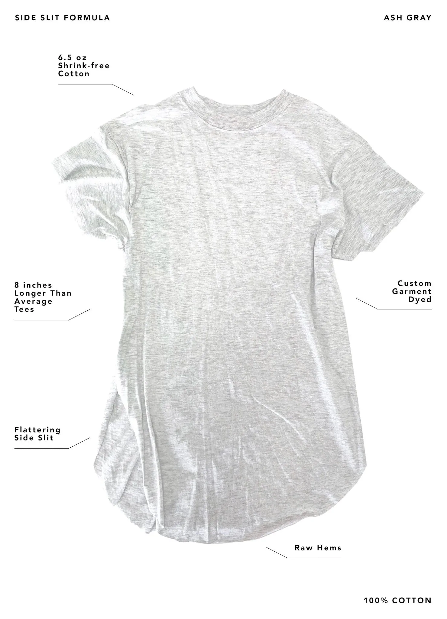 APROVECHAR EL MAÑANA (SEIZE TOMORROW) SIDE SLIT TEE