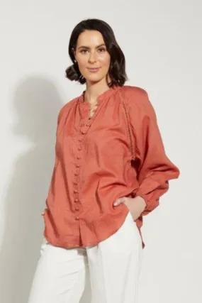 Ashford French Rose Ladder Lace Roulet Blouse Ashford French Rose Ladder Lace Roulet Blouse