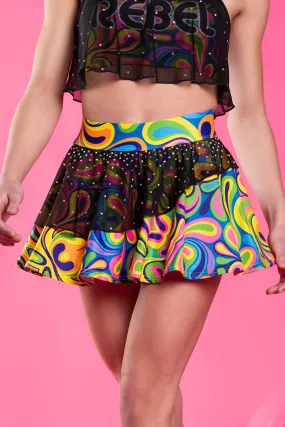 Asymmetrical Ruffle Skirt in Glam Groove Asymmetrical Ruffle Skirt in Glam Groove