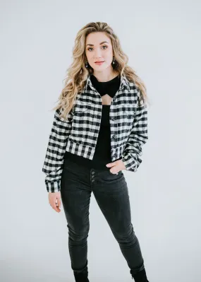 Avis Cropped Gingham Jacket Avis Cropped Gingham Jacket