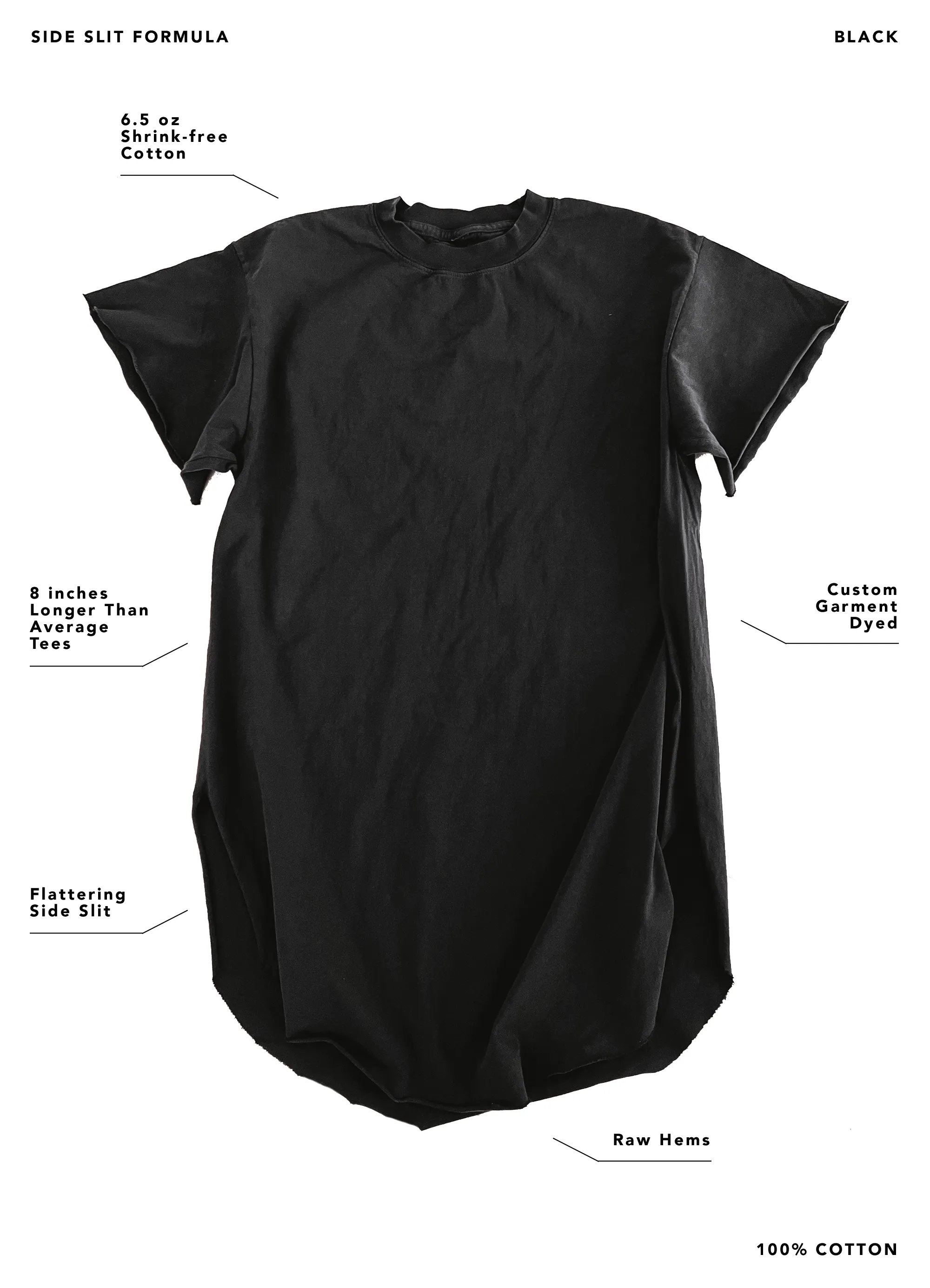 BAGGAGE FREE SIDE SLIT TEE