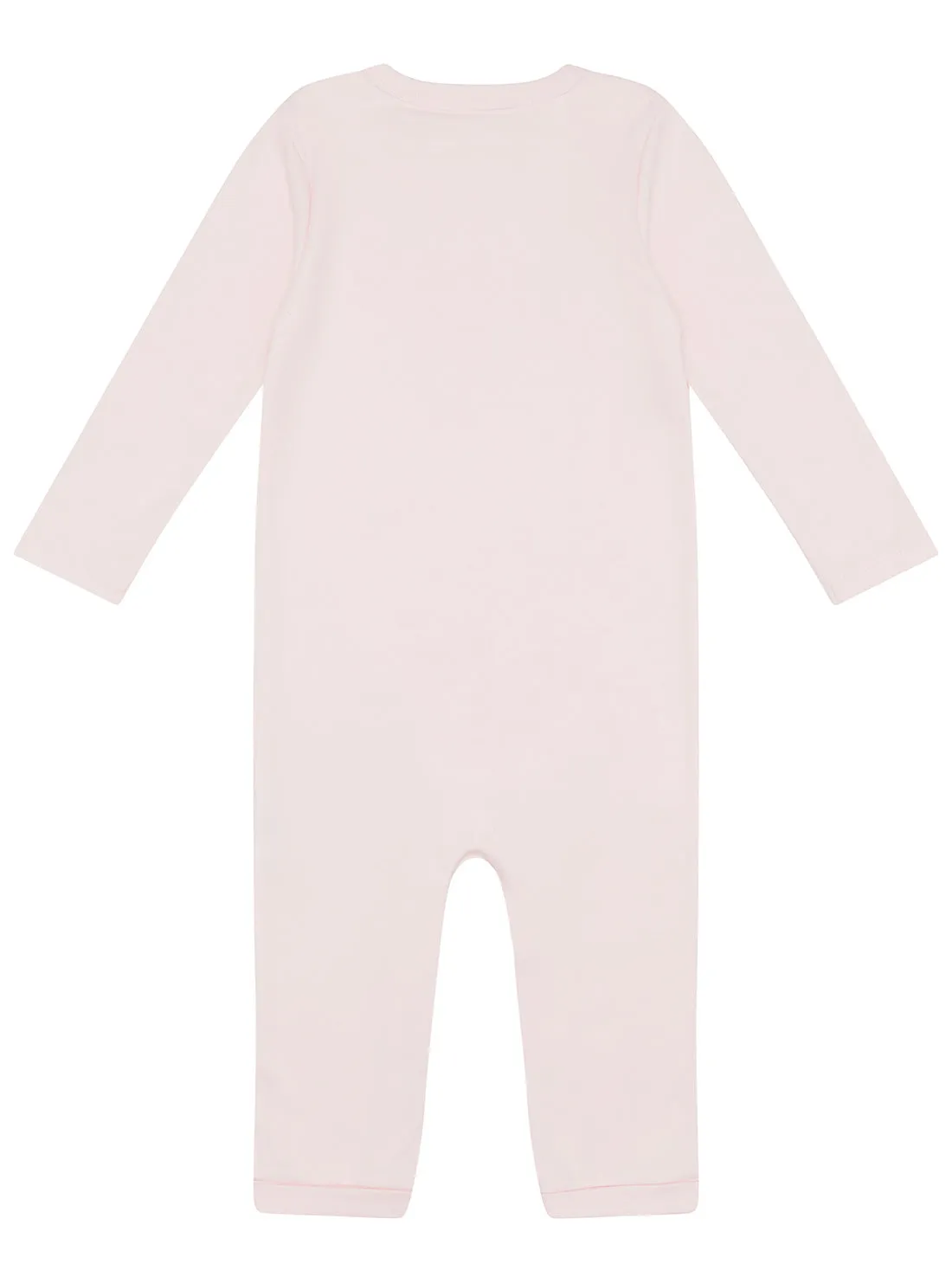 Ballerina Pink Overall Logo Onesie (0-12m)