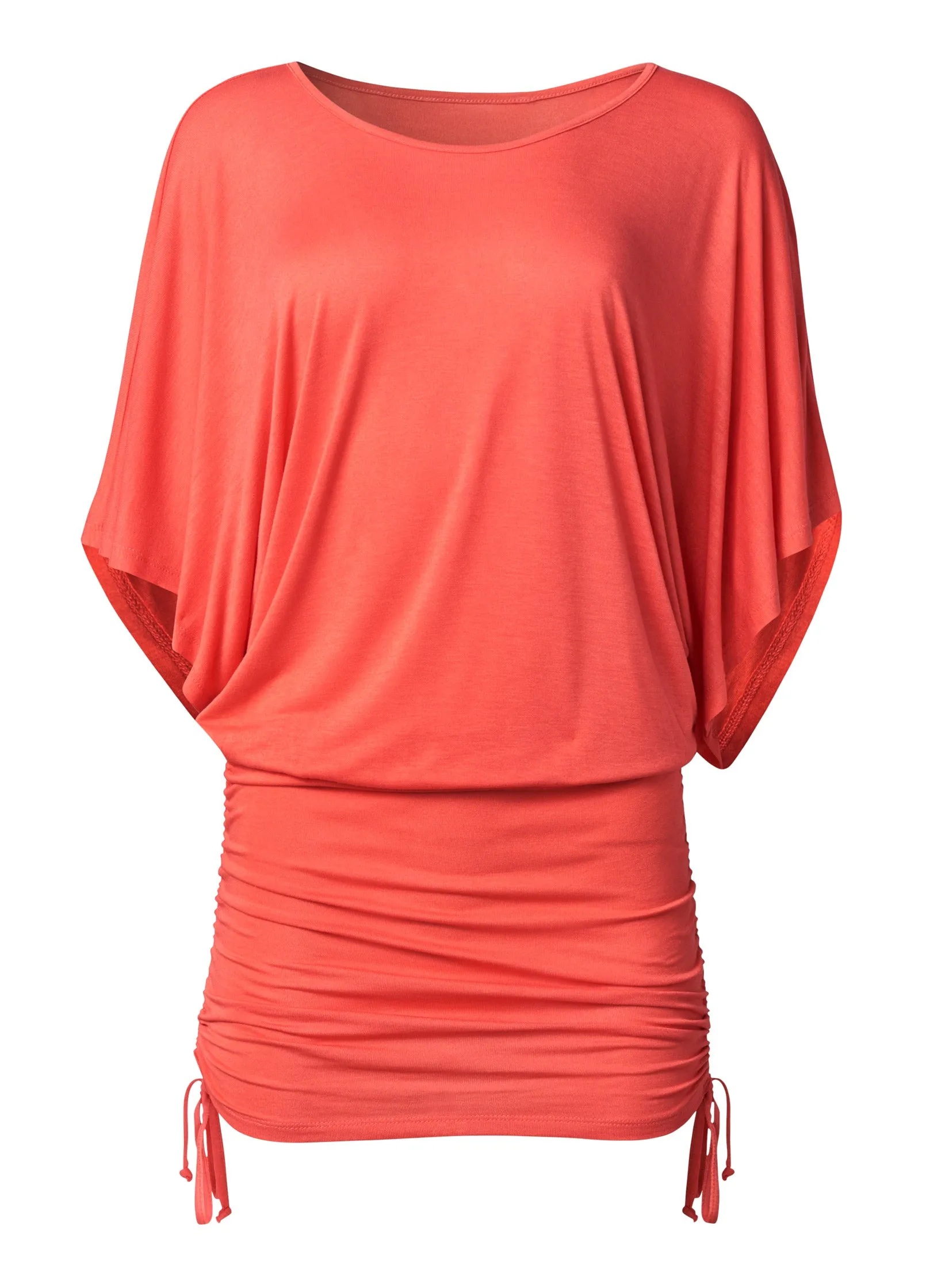 Banded Convertible Dress - Orange