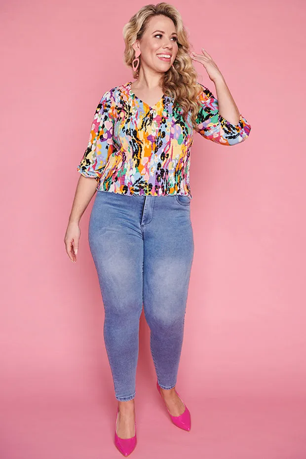 Beaming Jungle Daisy Top