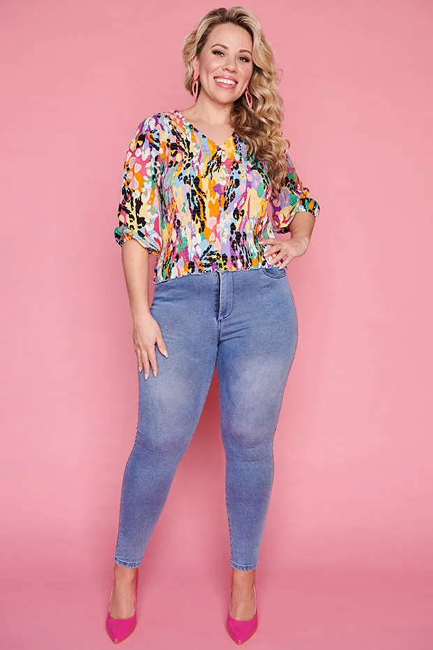 Beaming Jungle Daisy Top