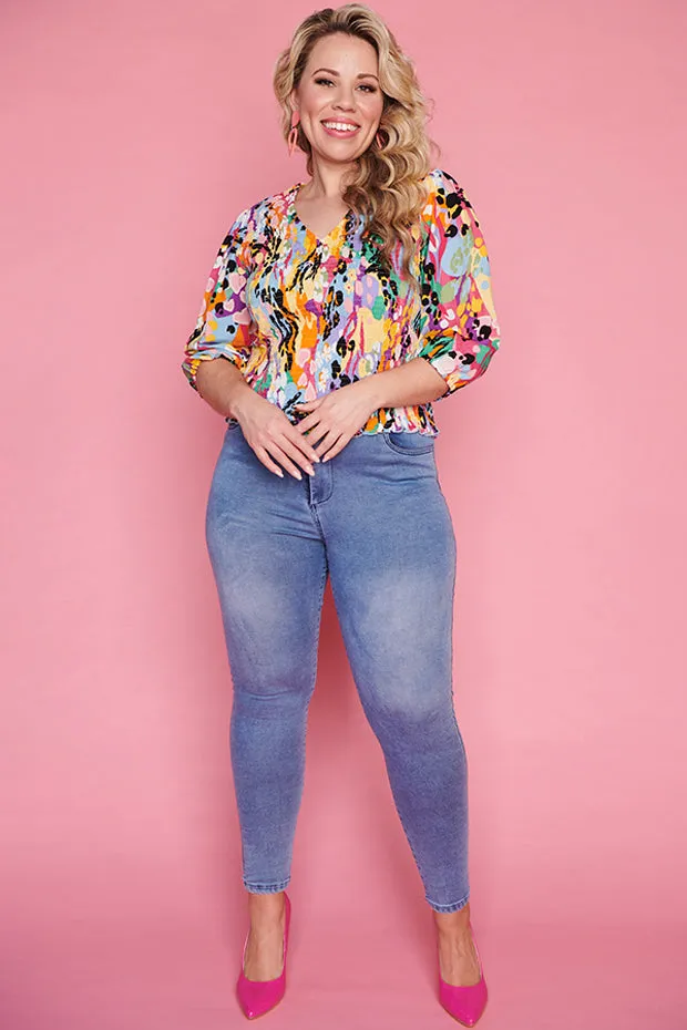 Beaming Jungle Daisy Top