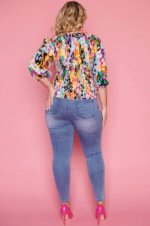 Beaming Jungle Daisy Top