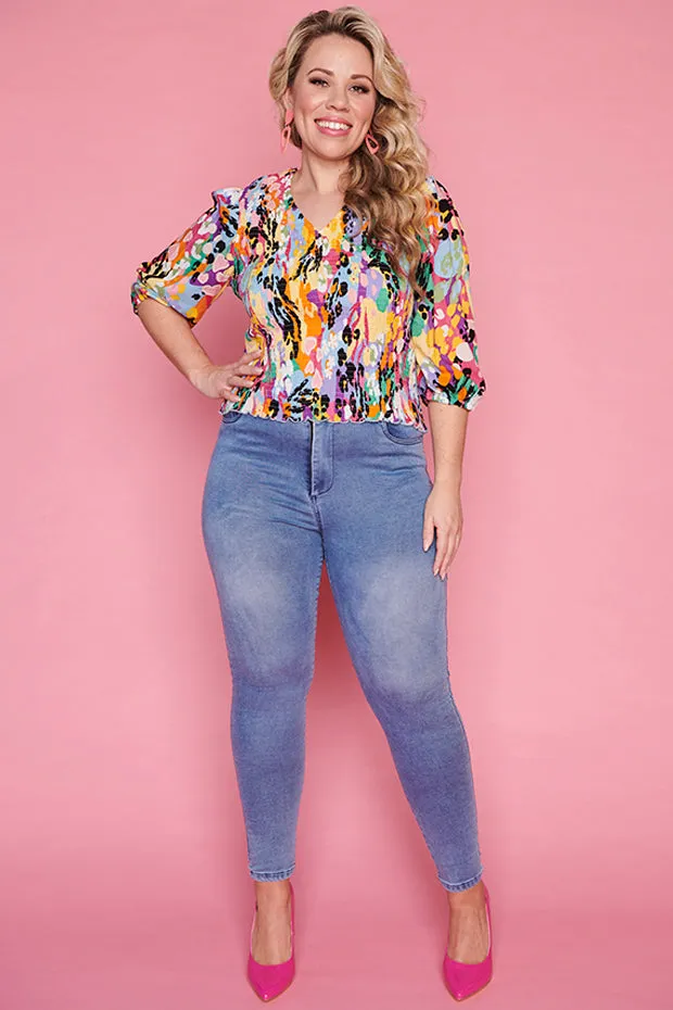 Beaming Jungle Daisy Top
