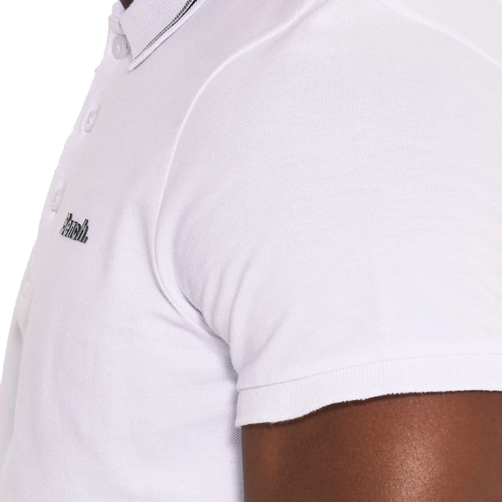 Bench Mens Gruff Twin Tipped Short Sleeve Cotton Polo Shirt