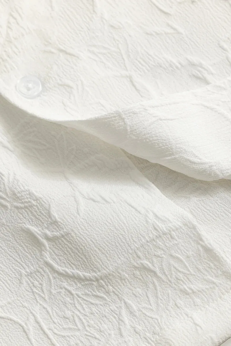 Birch Textured White Shirt