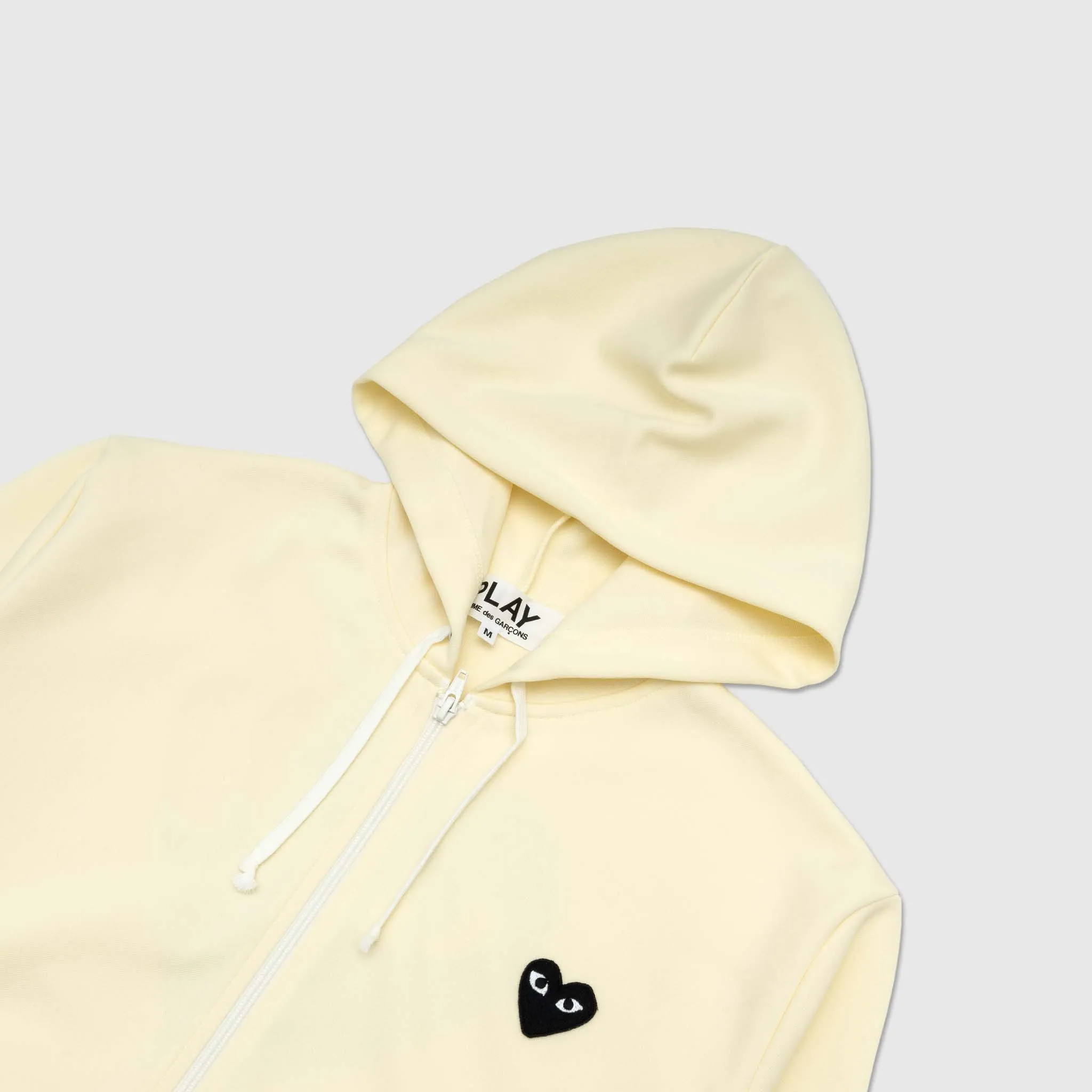 BLACK HEART BACK LOGO ZIP-UP HOODIE