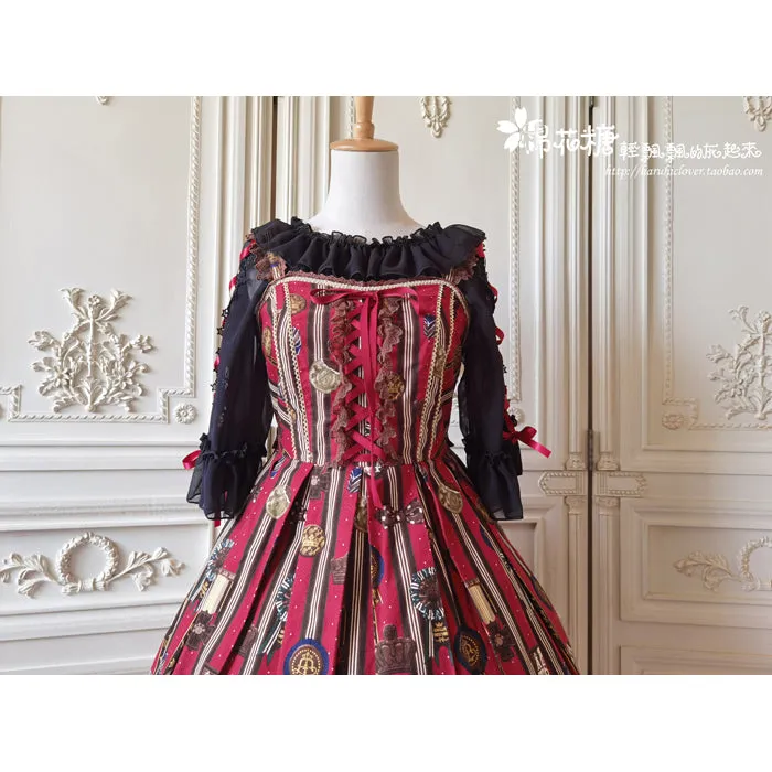 Black Star Ribbon Blouse