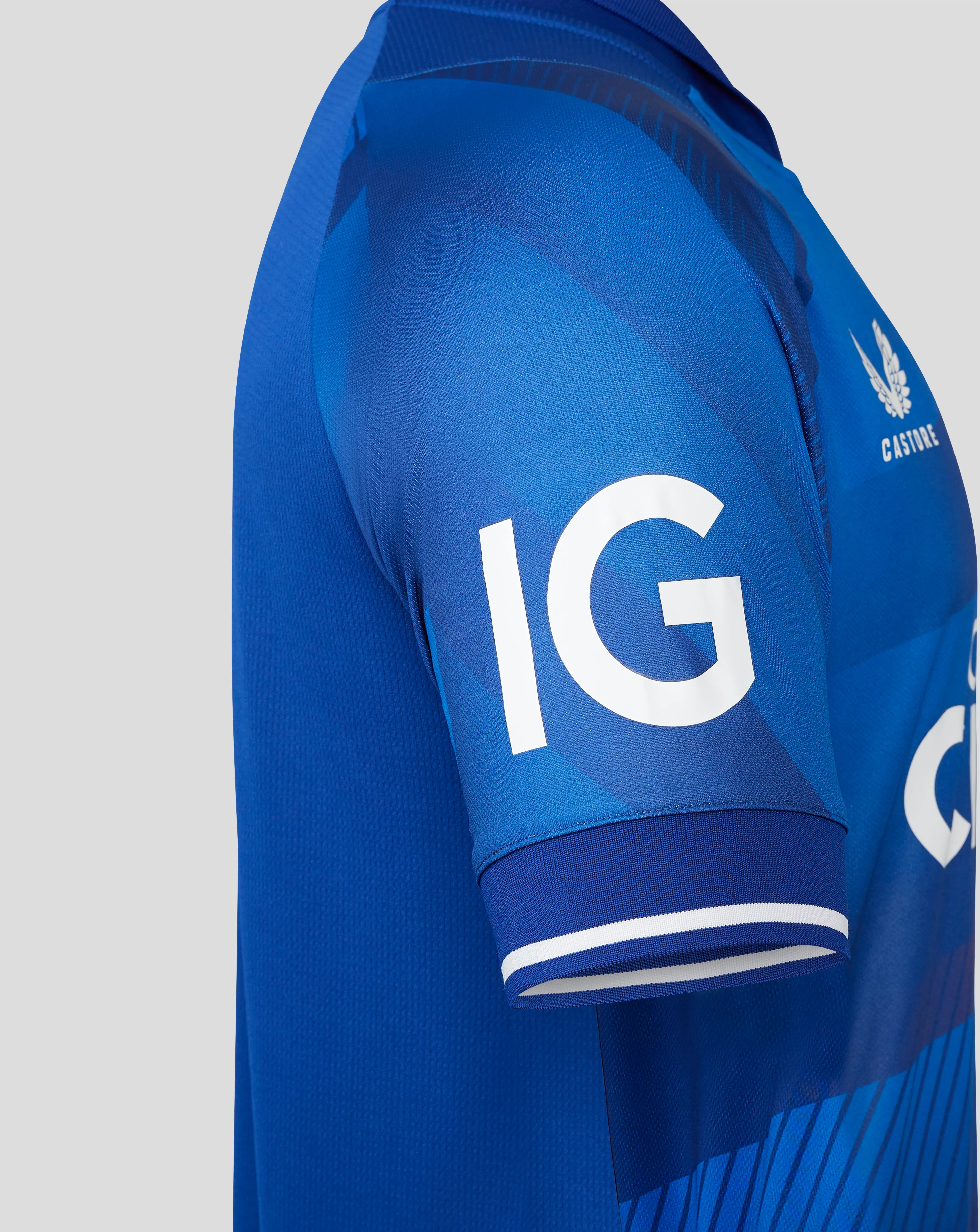 Blue England Cricket Men's ODI Short Sleeve Jersey