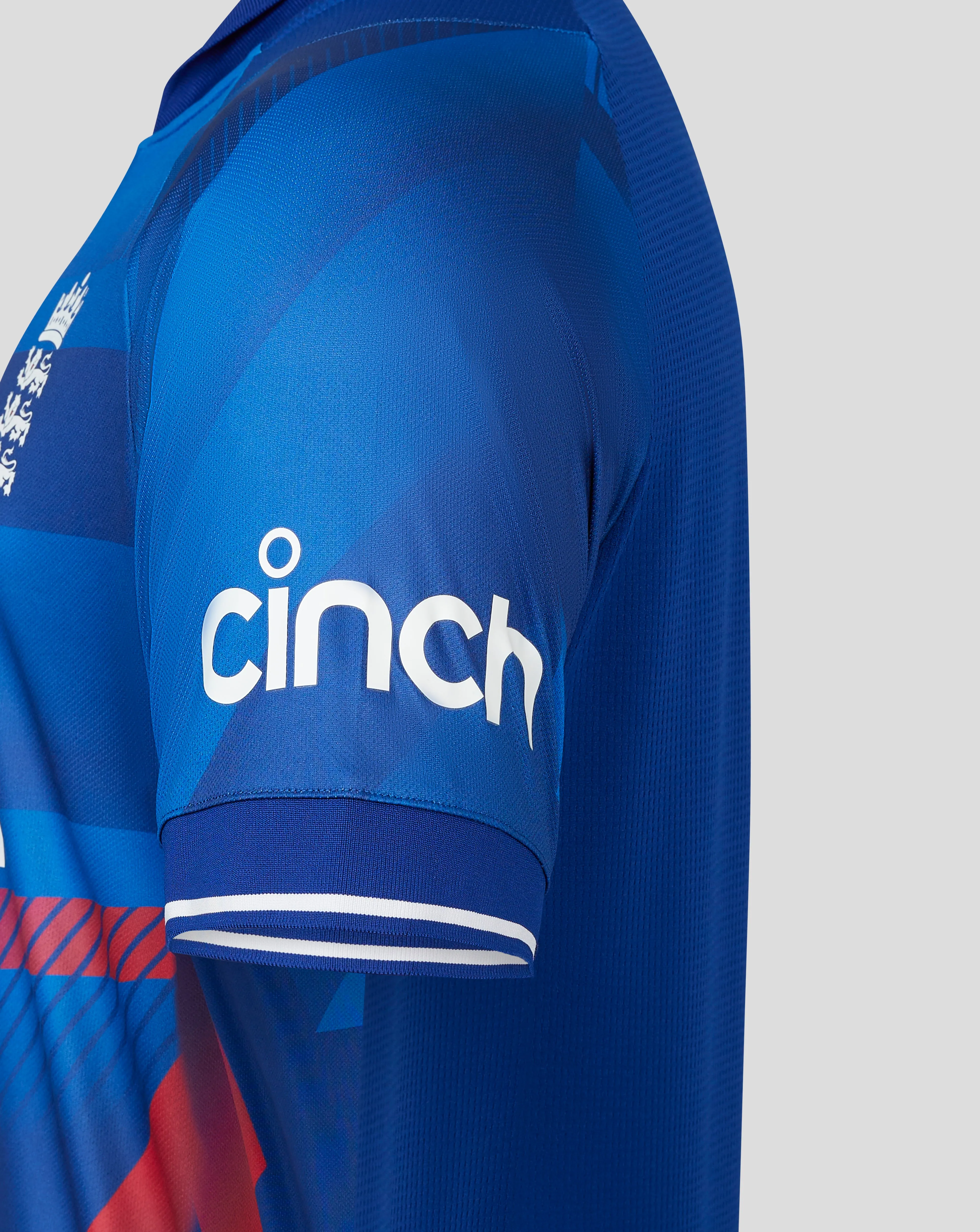 Blue England Cricket Men's ODI Short Sleeve Jersey