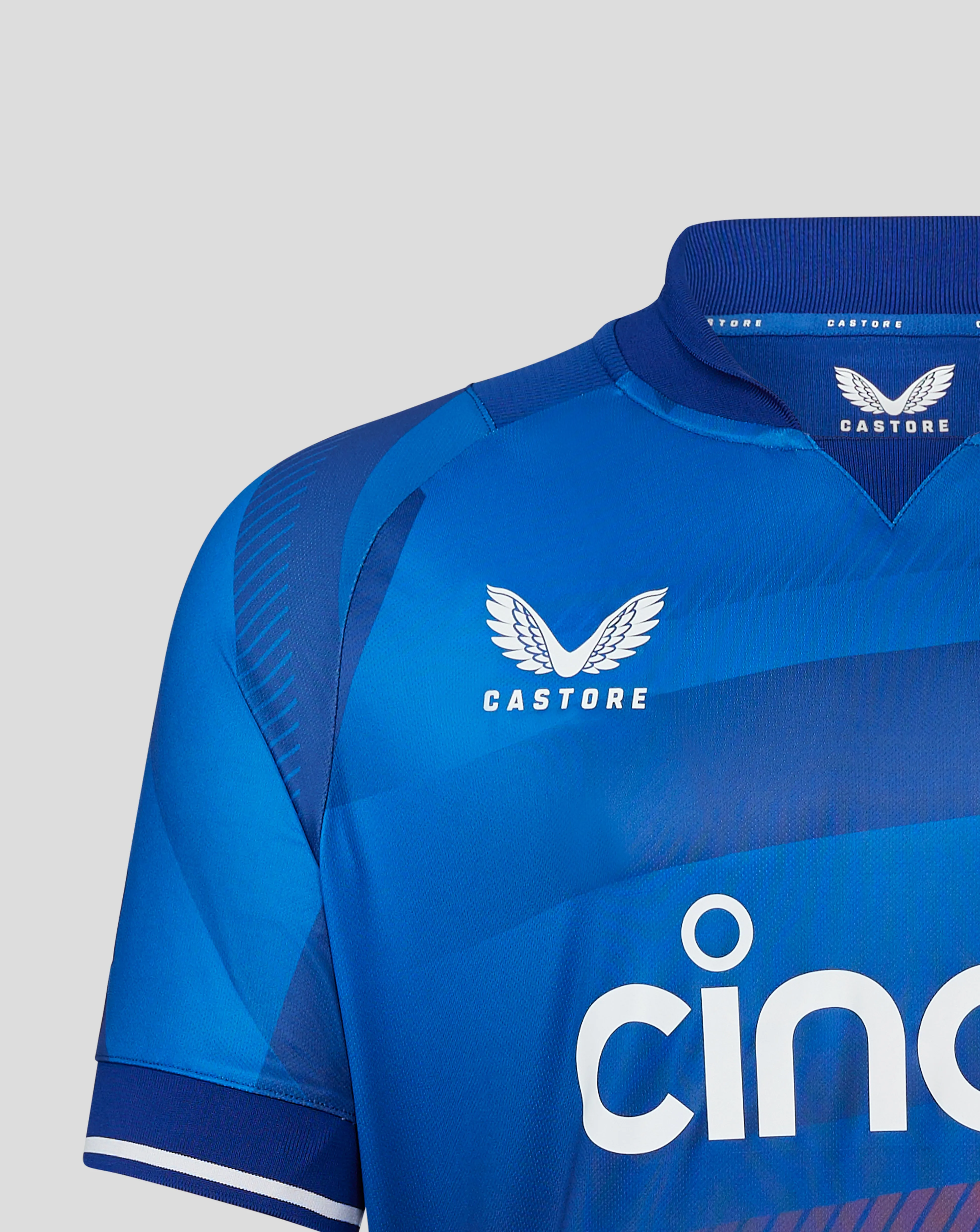 Blue England Cricket Men's ODI Short Sleeve Jersey