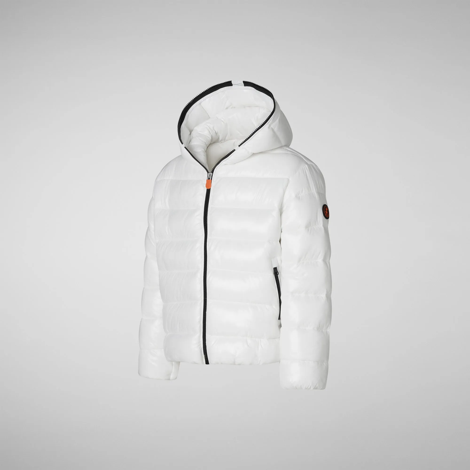 BOMBER CON CAPPUCCIO BAMBINA IMARA BIANCO