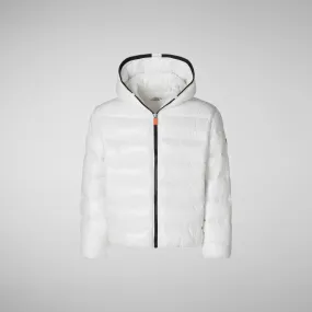 BOMBER CON CAPPUCCIO BAMBINA IMARA BIANCO BOMBER CON CAPPUCCIO BAMBINA IMARA BIANCO