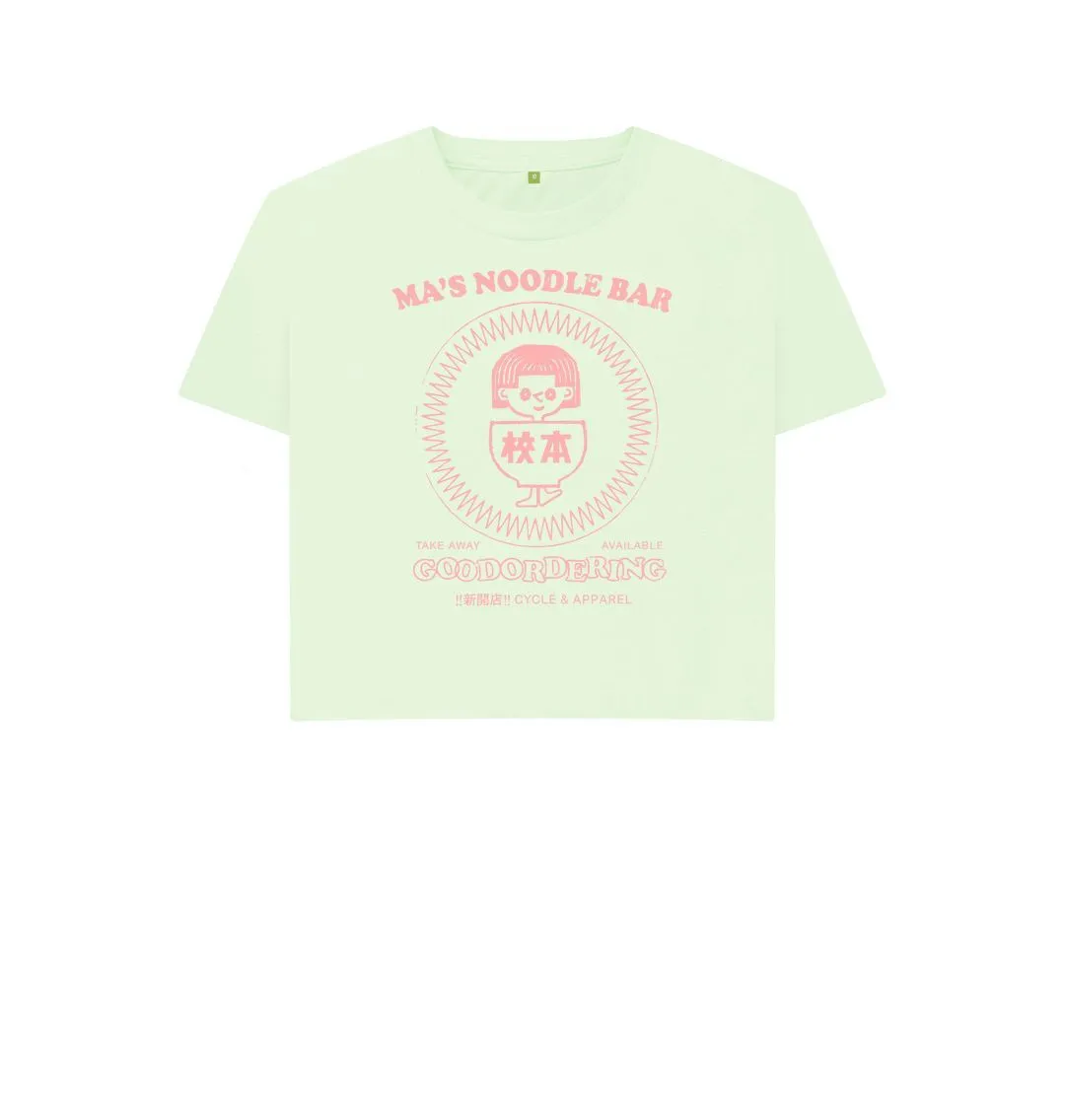 Boxy cropped T-shirt Stamp Logo