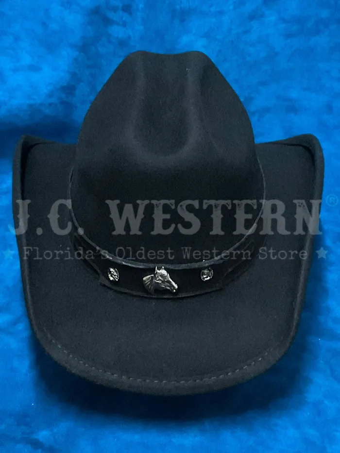 Bullhide HORSING AROUND 0483BL Kids Premium Wool Western Hat Black