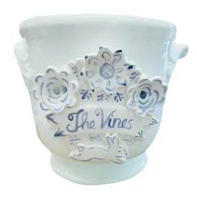 Cache Pot with Flowers/Bunny Cache Pot with Flowers/Bunny