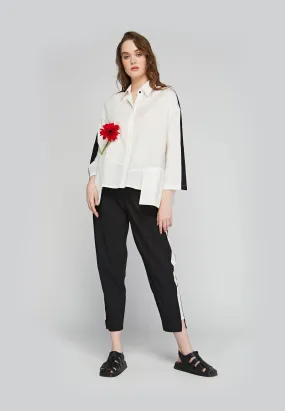 CAELUM Stretch linen & cotton blended pants CAELUM Stretch linen & cotton blended pants