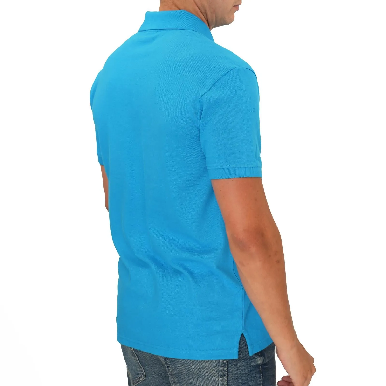 Carhartt WIP Script Logo Blue Polo Shirt