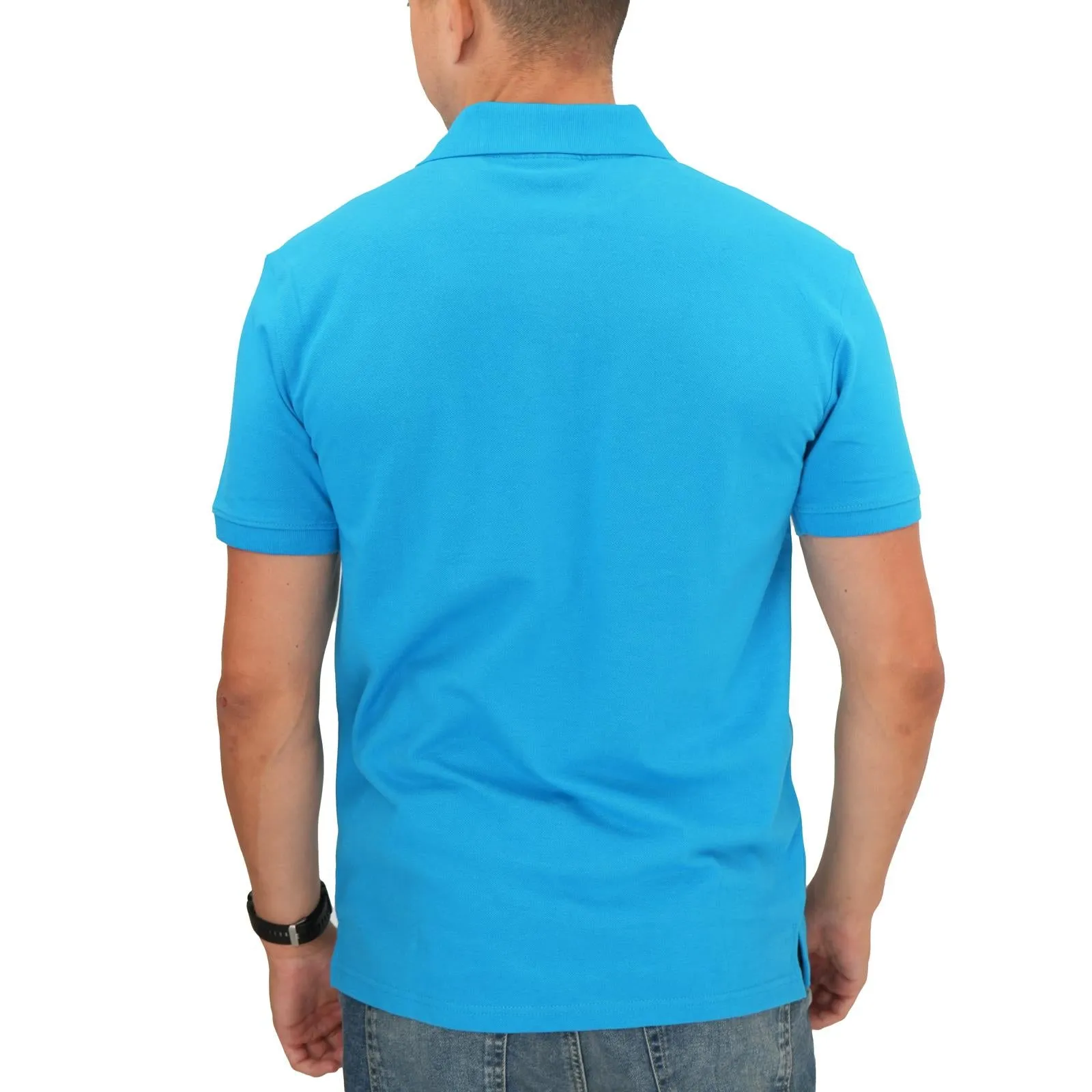 Carhartt WIP Script Logo Blue Polo Shirt