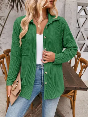 Casual Textured Button-Pocket Long-Sleeved Shirt Casual Textured Button-Pocket Long-Sleeved Shirt