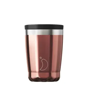 Chillys 340ml Coffee Cup Chrome Rose Gold Chillys 340ml Coffee Cup Chrome Rose Gold