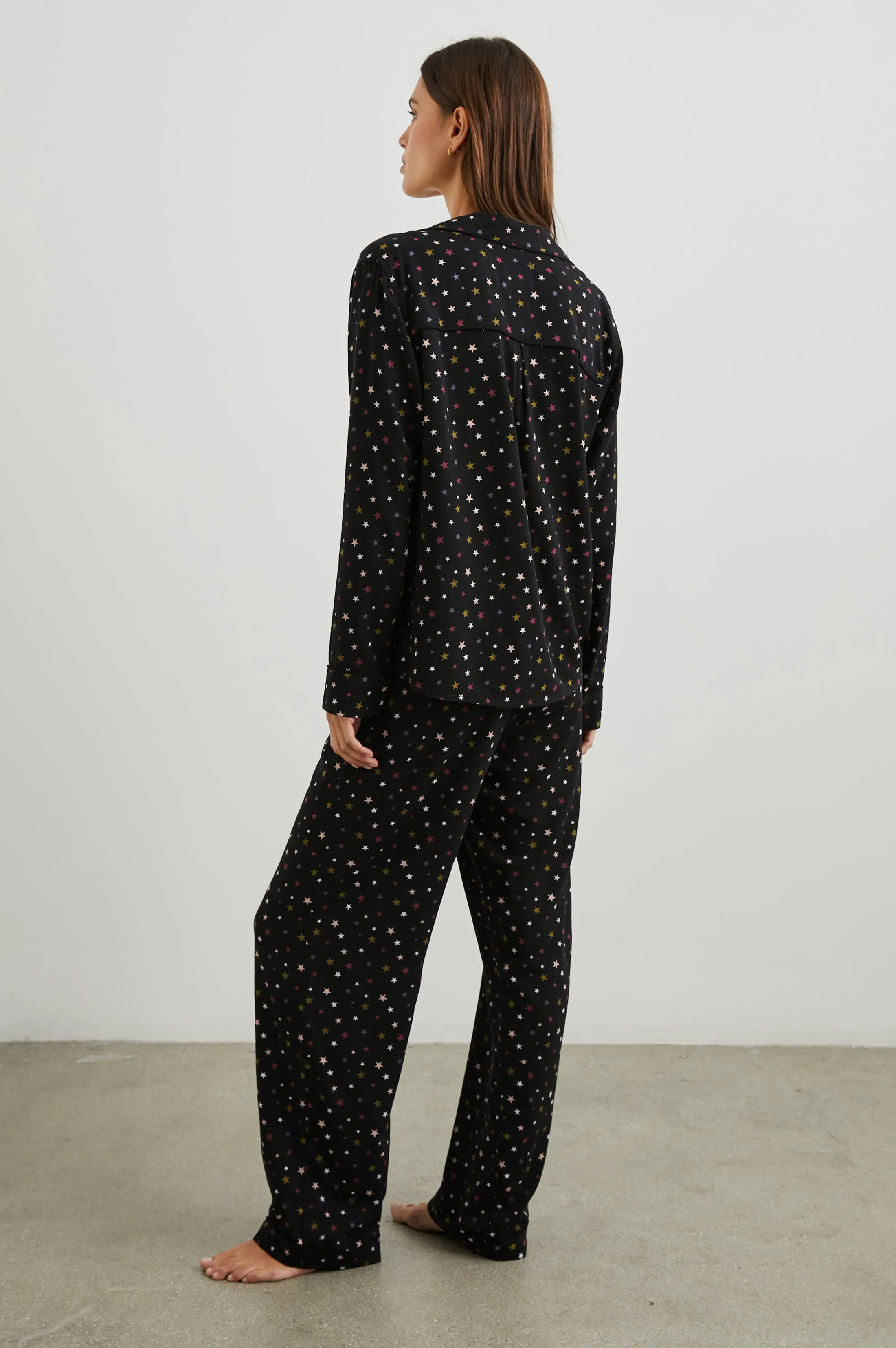 CLARA PAJAMA SET - MIXED RAINBOW STARS