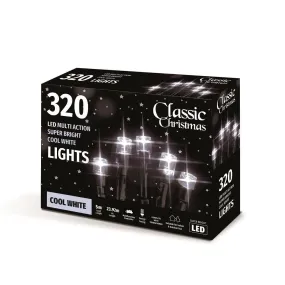 Classic Christmas 320L Super Bright LED Lights - White | CCC765565 Classic Christmas 320L Super Bright LED Lights - White | CCC765565