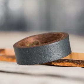 Clean Leather Ring | Stone Blue Clean Leather Ring | Stone Blue