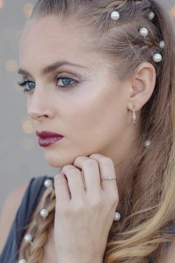 Coral Caviar ~ Medium Hoop Earrings