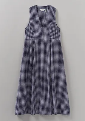 Cotton Gingham Seersucker Dress | Lilac Cotton Gingham Seersucker Dress | Lilac