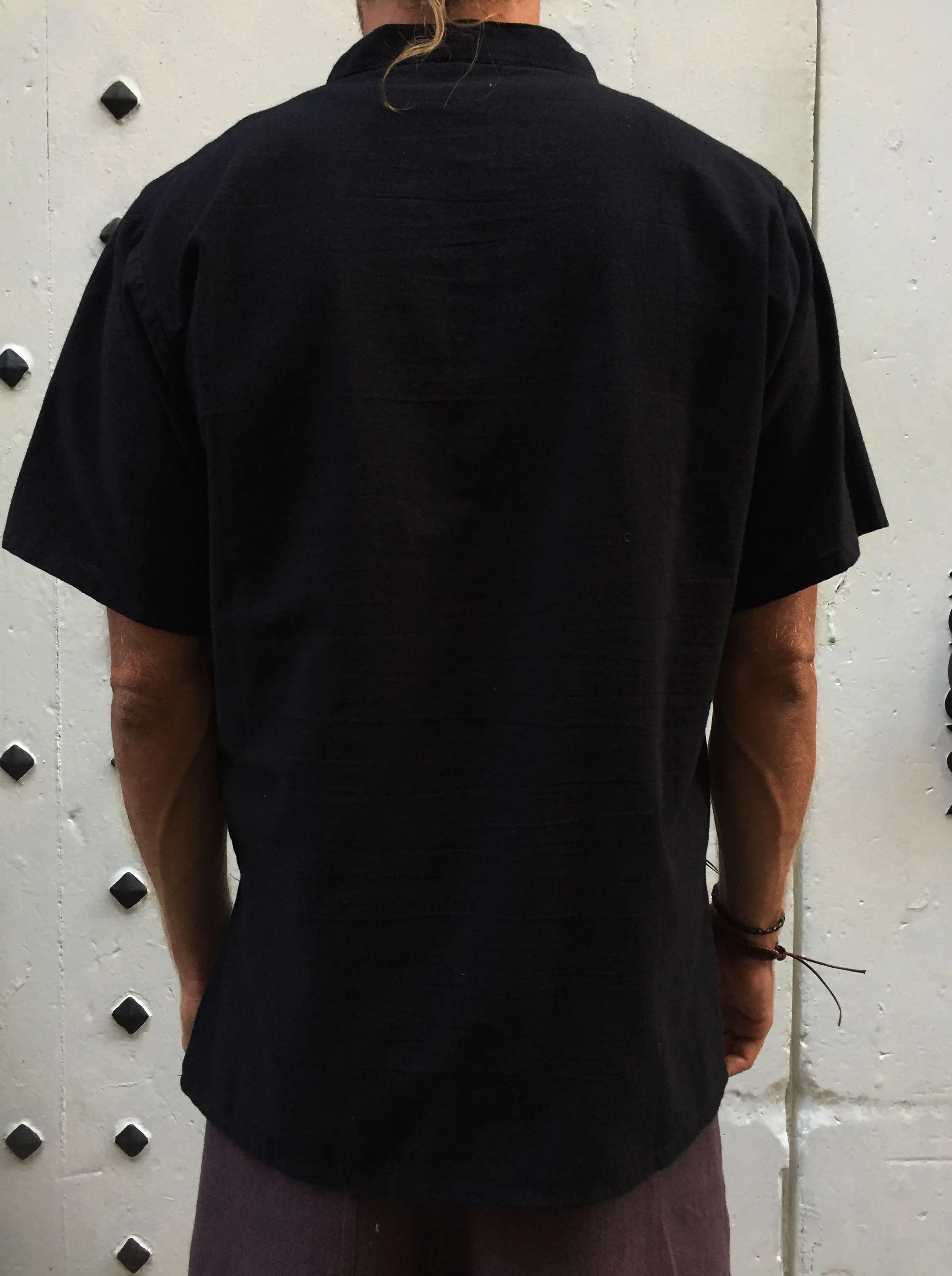 Cotton Shirt with Coconut Buttons