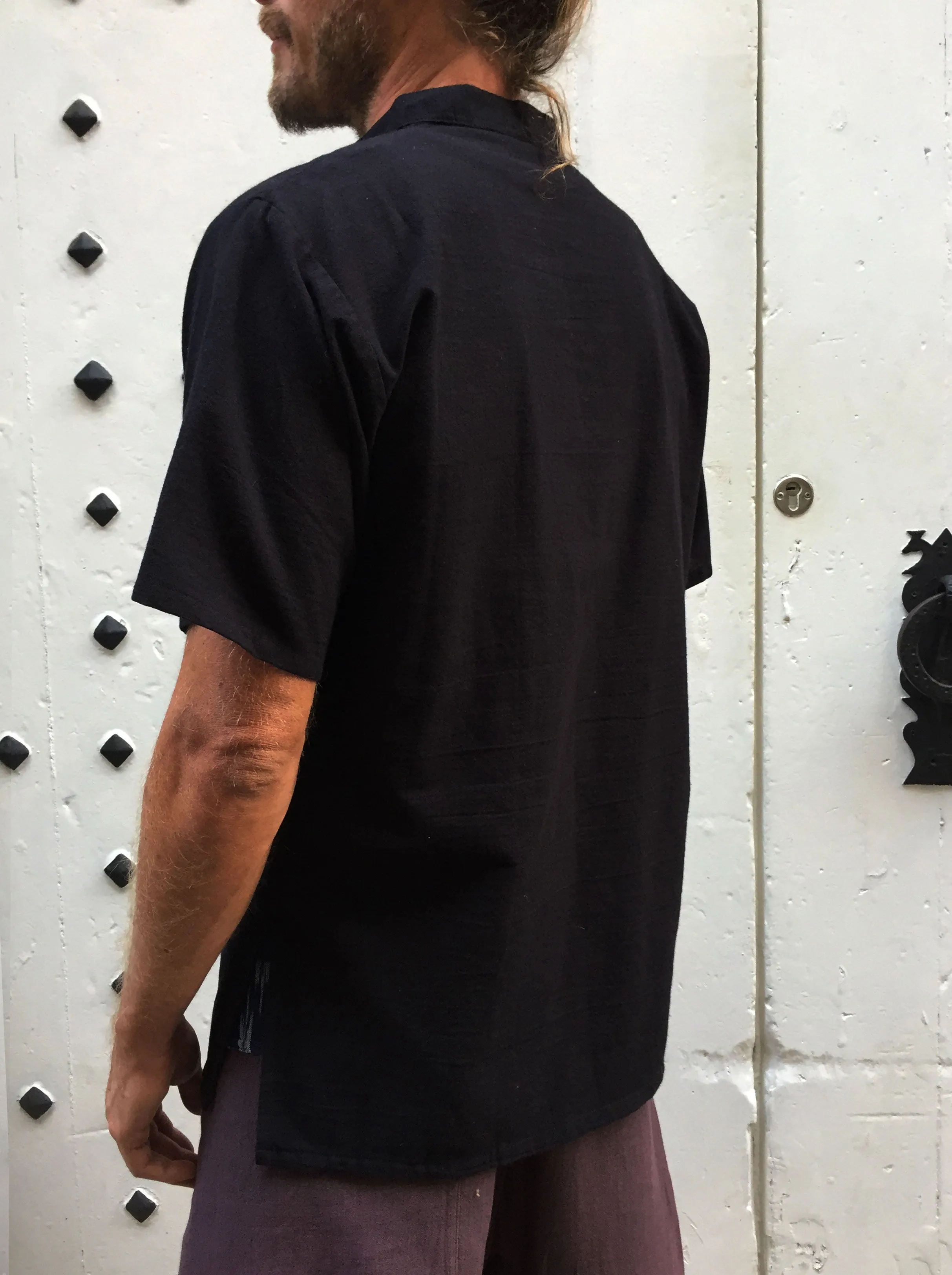 Cotton Shirt with Coconut Buttons